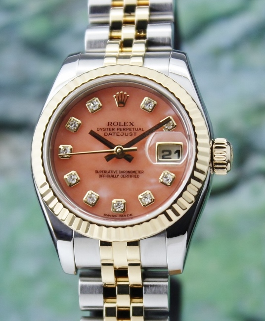 (image for) A ROLEX LADY SIZE OYSTER PERPETUAL DATEJUST - 179173